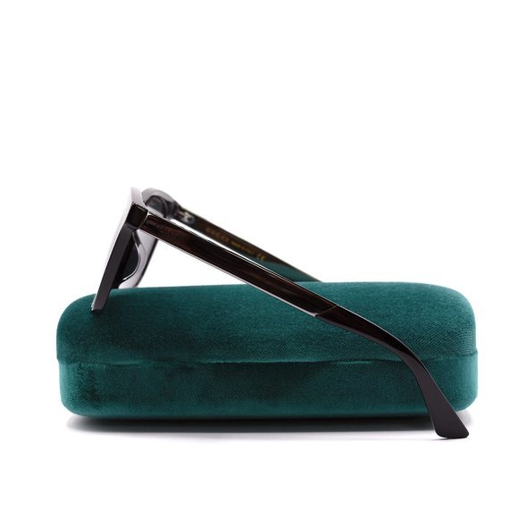 NEW GUCCI GG0695SA 001 BLACK RUTHENIUM GREY AUTHENTIC SUNGLASSES - Picture 7 of 13